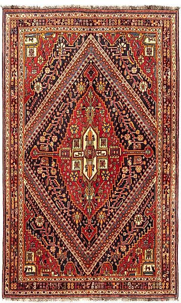 morgenland Wollteppich »Shiraz Medaillon 260 x 165 cm«, rechteckig, Unikat günstig online kaufen