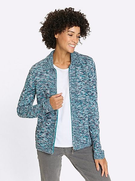 Sieh an! Strickjacke Strickjacke Langarm Mustermix gestrickt günstig online kaufen