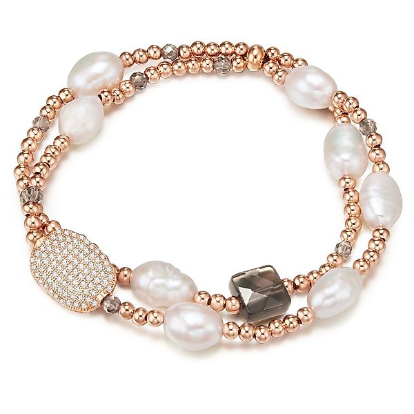 Lulu & Jane Perlenarmband roségold, mit günstig online kaufen