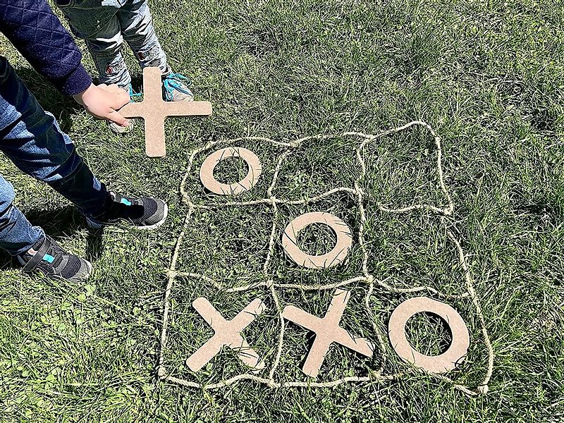 Be Toys Outdoor-Spielzeug XXL Holz TIC TAC Toe Spiel X und O Kinderspiel Pa günstig online kaufen