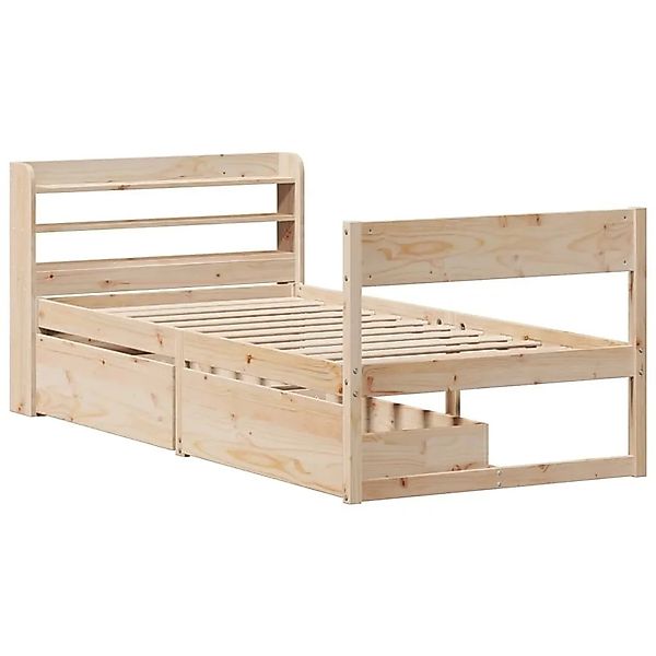 vidaXL Massivholzbett ohne Matratze 90x190 cm Kiefer 3307143 günstig online kaufen