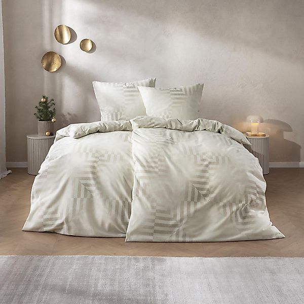 Estella Edelflanell Bettwäsche Brunico 5476-230 Natur Taupe 135x200 günstig online kaufen