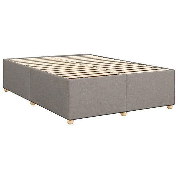 vidaXL Bettgestell Ohne Matratze Taupe 140x200 cm Stoff 3284740 günstig online kaufen