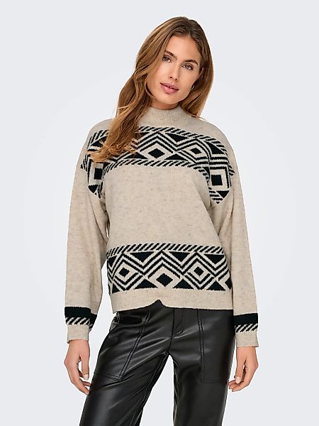ONLY Stehkragenpullover "ONLVICTORIA L/S PULLOVER KNT NOOS" günstig online kaufen