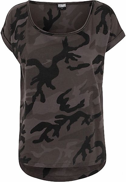 URBAN CLASSICS T-Shirt "Urban Classics Damen Ladies Camo Back Shaped Tee" 1 günstig online kaufen