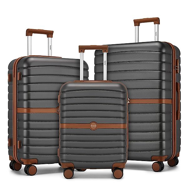KONO Handgepäckkoffer Koffer Trolley ABS+PC Hartschalenkoffer günstig online kaufen
