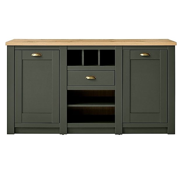 Lomadox Sideboard CINCINNATI-61, Landhaus Anrichte Sideboard in grün mit Wo günstig online kaufen