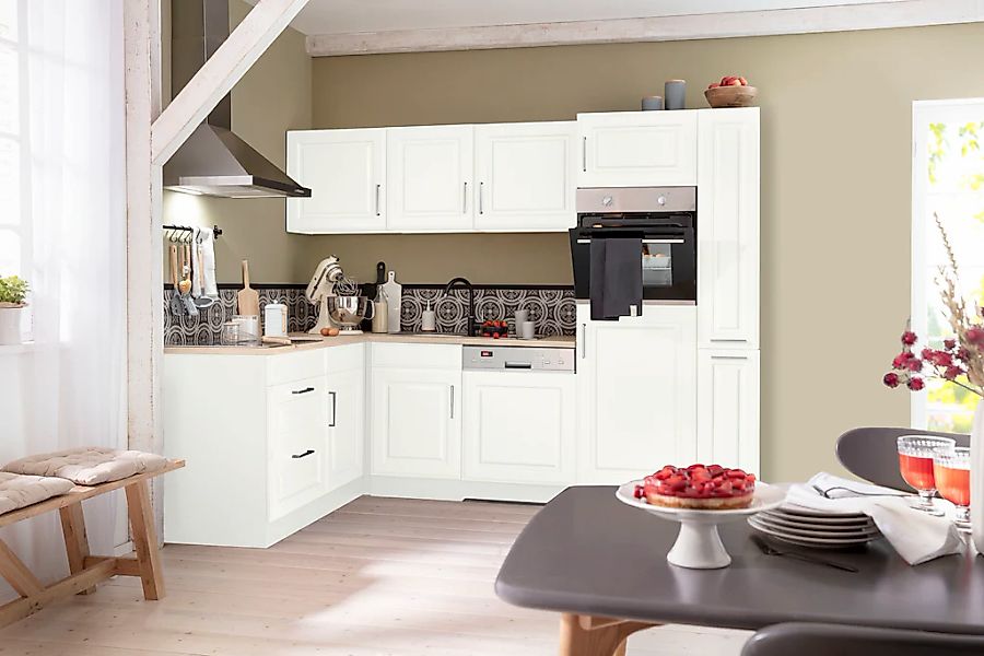 KOCHSTATION Winkelküche "KS-Stockholm – Küche mit hochwertiger und detailre günstig online kaufen