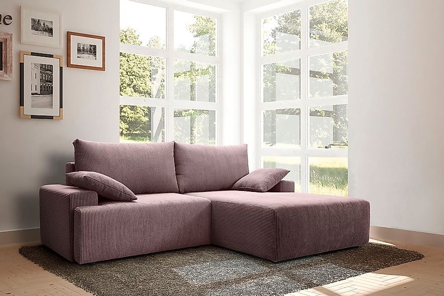 exxpo - sofa fashion Ecksofa "Orinoko, aktuelles Design und hoher Sitzkomfo günstig online kaufen