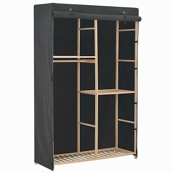 furnicato Kleiderschrank 3-stufiger Grau 110 x 40 x 170 cm Stoff (1-St) günstig online kaufen