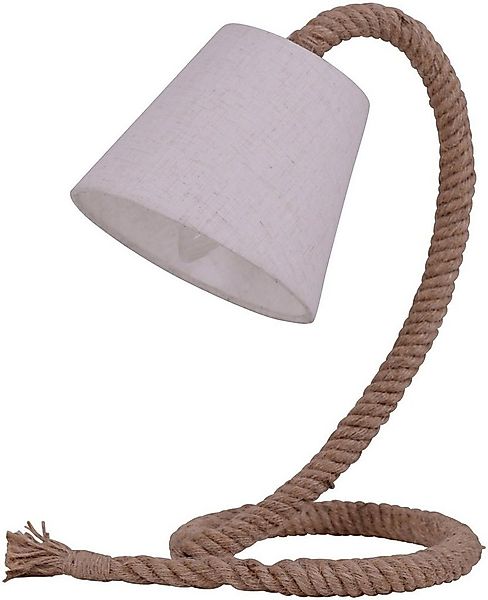 näve Tischleuchte Rope, ohne Leuchtmittel, Exkl. 1x E14 max. 40W,Fuß: Jutes günstig online kaufen