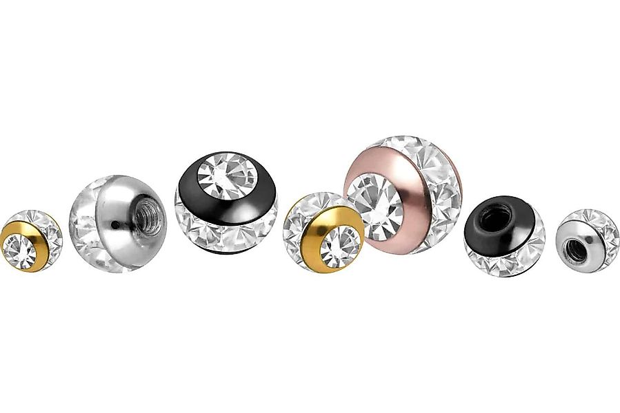 PIERCINGLINE Piercing-Set Chirurgenstahl Schraubkugel EPOXY-RING + günstig online kaufen
