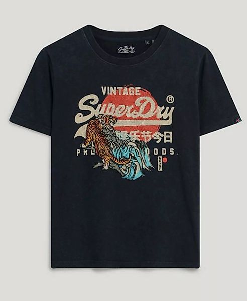 Superdry T-Shirt TOKYO VL RELAXED T SHIRT Eclipse Navy günstig online kaufen