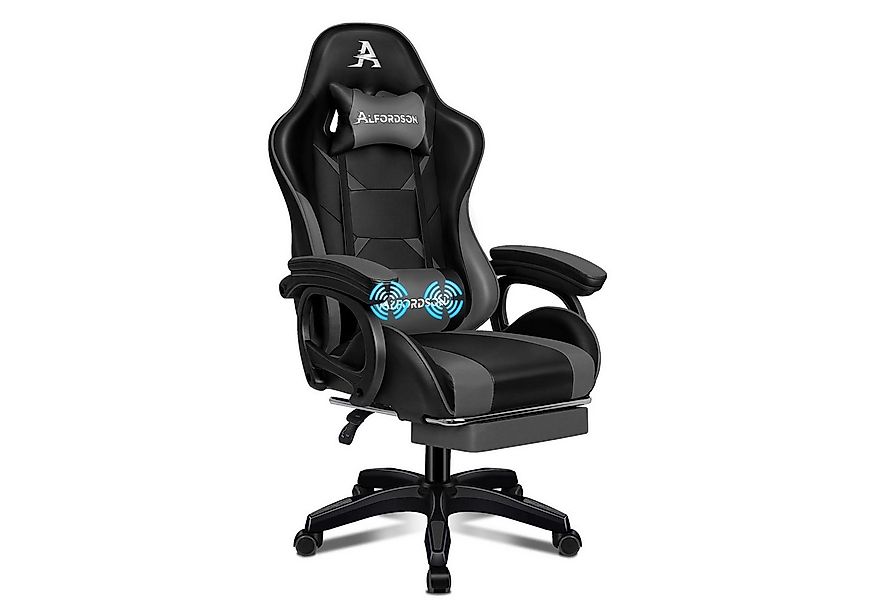 ALFORDSON Gaming-Stuhl mit Massage-Lendenkissen, X-Large, 5 Massagemodi, US günstig online kaufen