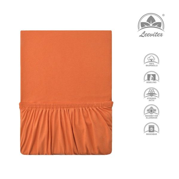 leevitex® Spannbettlaken Premium 170g/m², Gummizug: rundum, günstig online kaufen