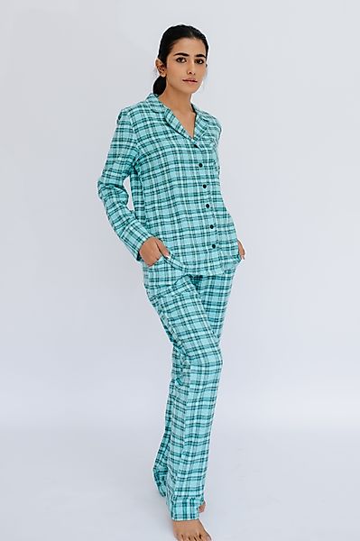 SNOOZE OFF Pyjama Schlafanzug aus Flanell günstig online kaufen
