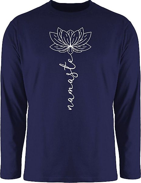 Shirtracer Rundhalsshirt Namaste Lotusblüte Yoga Chakra Yoga und Wellness G günstig online kaufen