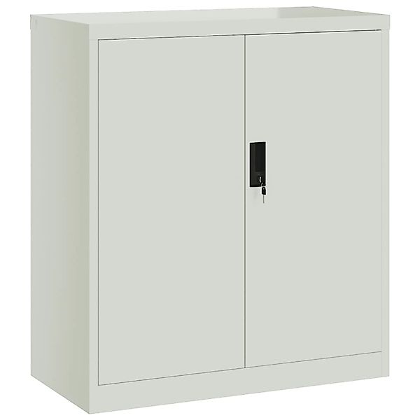 vidaXL Aktenschrank Hellgrau 79x40x90 cm Stahl günstig online kaufen