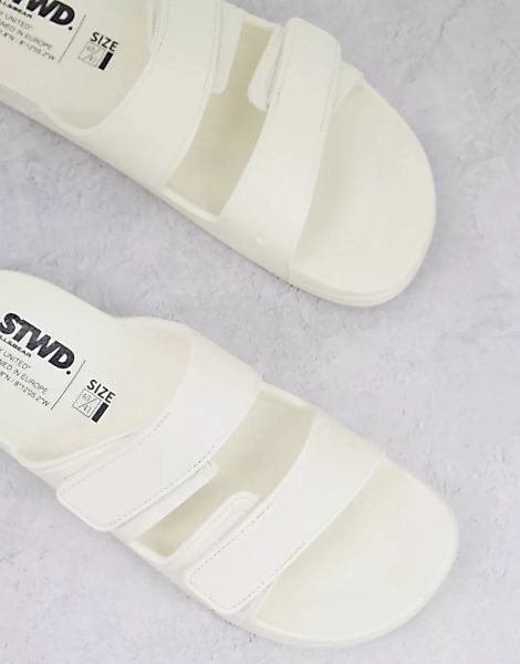 Pull&Bear – Sandalen in Weiß günstig online kaufen