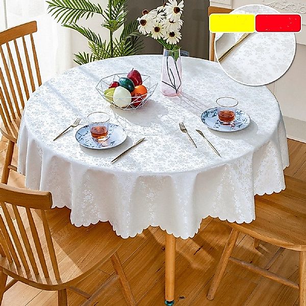 BYSURE Tischdecke (1-tlg), Tischdecke Abwaschbar Rund günstig online kaufen