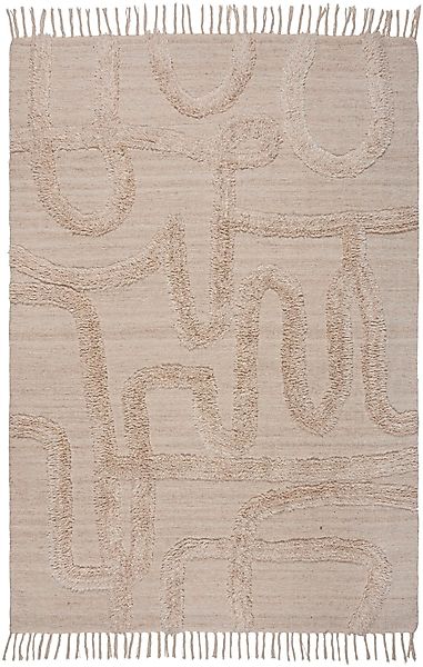FLAIR RUGS Teppich »Loma«, rechteckig, 20 mm Höhe, mit Fransen günstig online kaufen