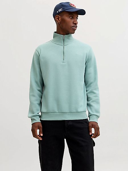 Jack & Jones Sweatshirt "JJEBRADLEY SWEAT HALF ZIP NOOS", mit Troyer Kragen günstig online kaufen