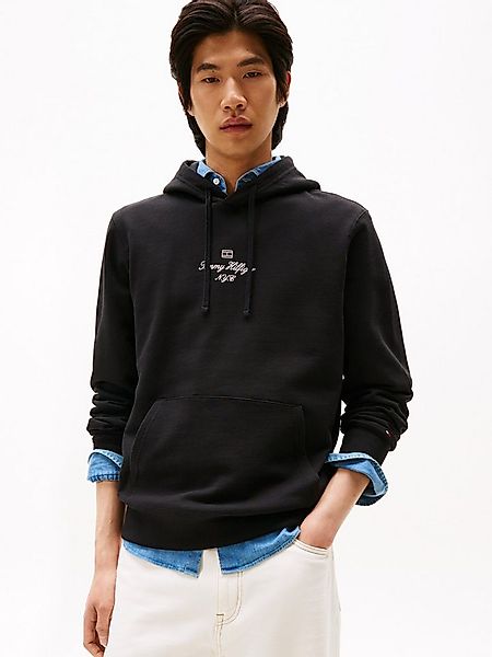Tommy Hilfiger Hoodie OUTLINE FLAG SCRIPT HOODIE mit kontrastfarbener Stick günstig online kaufen