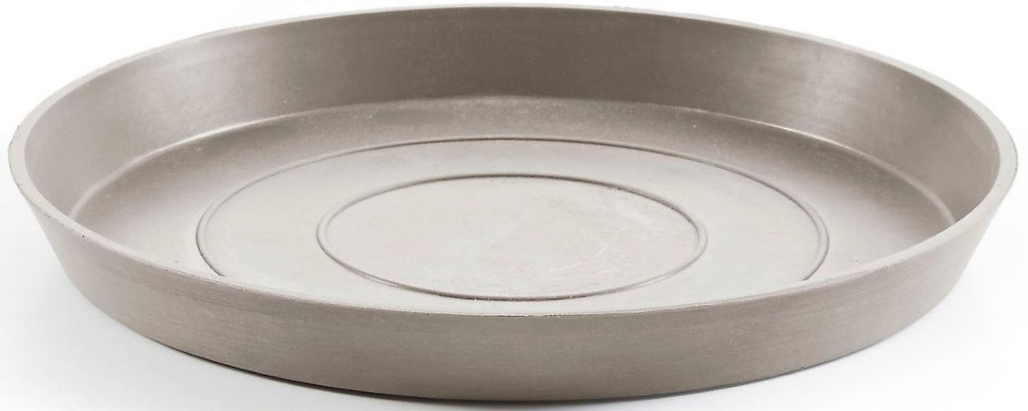 ECOPOTS Blumentopfuntersetzer ROUND SAUCER Taupe, BxTxH: 21x21x2,5 cm günstig online kaufen