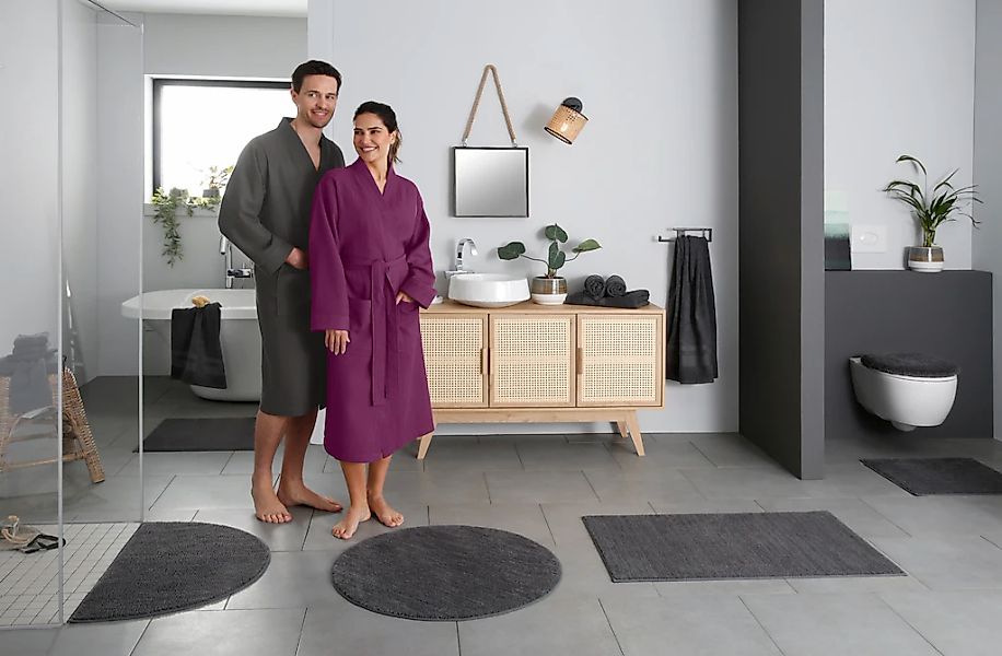 OTTO home Badematte "Vanessa, Badvorleger, Badezimmer Teppich" Höhe 10 mm r günstig online kaufen