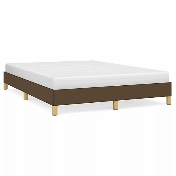 Vidaxl Bettgestell Dunkelbraun 140x200 Cm Stoff günstig online kaufen