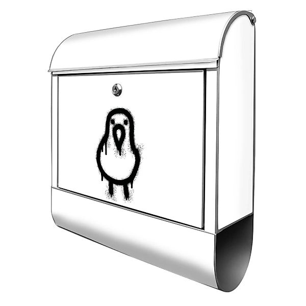 Banjado Design Briefkasten Silber Pulverbeschichtet 39x47x14cm 2 Schlüssel günstig online kaufen