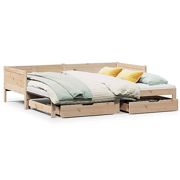 vidaXL Tagesbett Ausziehbar mit Schubladen ohne Matratze 80x200 cm 3302215 günstig online kaufen