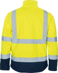 vizwell Softshelljacke Warnschutz Sicherheitsjacke orange gelb günstig online kaufen