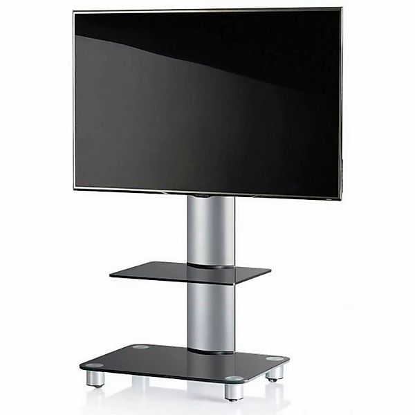 VCM TV-Rack "TV Standfuß Ständer Rack Alu Glas Rollen Tosal ZW", (VCM Tosal günstig online kaufen