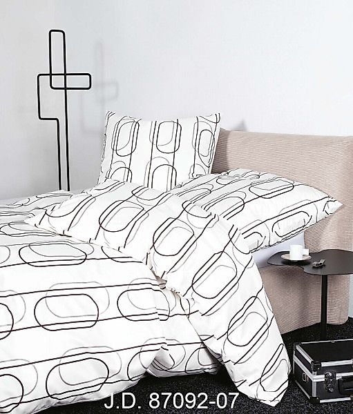 Janine Janine Mako-Satin Bettwäsche J.D. 87092 kaffee mondstrahl Größe:  15 günstig online kaufen