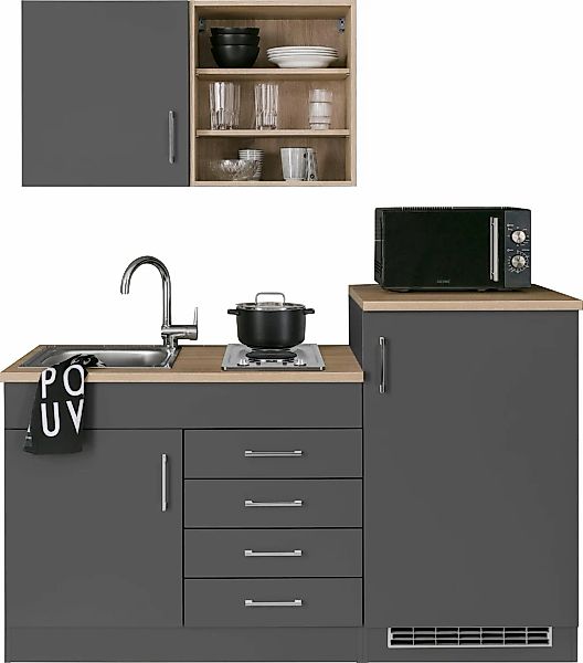 HELD MÖBEL Pantryküche "Mali", Breite 160 cm, mit E-Geräten günstig online kaufen