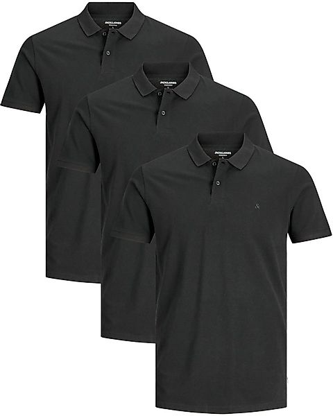 Jack & Jones Poloshirt (3er-Pack) in Unifarbe günstig online kaufen