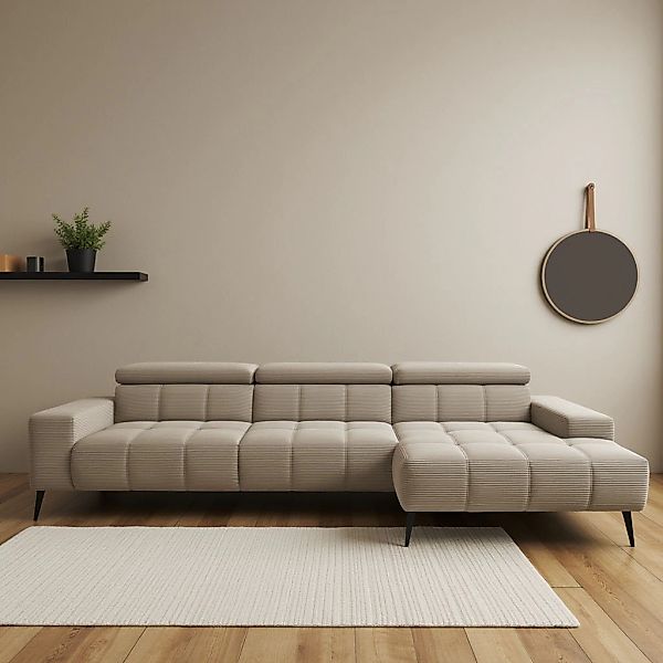 DOMO collection Ecksofa "Trento L-Form, mit Kufenfuß oder Einzelfuß", wahlw günstig online kaufen