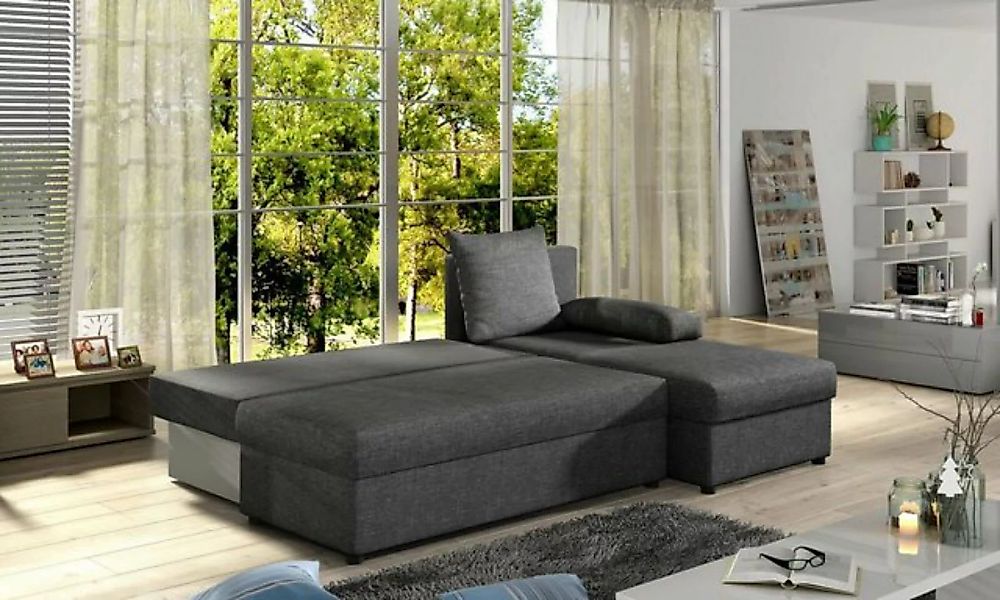 JVmoebel Ecksofa Moderne Schlafsofa Couch Polster Sitz Garnitur L Form Text günstig online kaufen