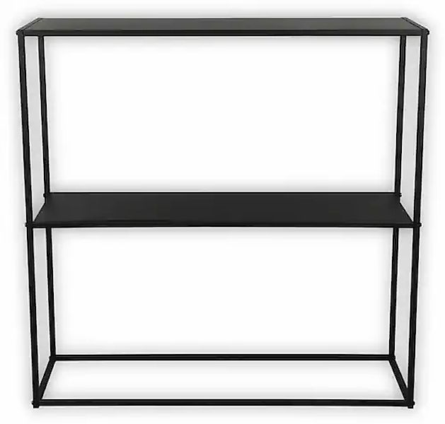 MIRRORS AND MORE Konsolentisch »ALEXIS« 6 Stk. tlg. schwarzes Metallgestell günstig online kaufen