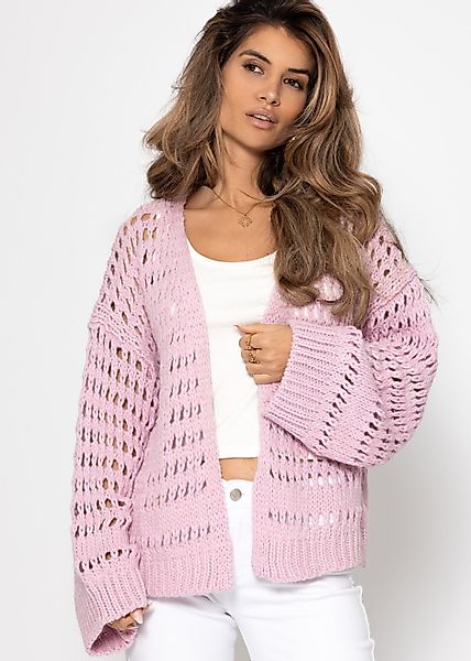 SASSYCLASSY Cardigan Oversize Strickcardigan Damen mit günstig online kaufen