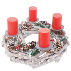 MCW Adventskranz T867-R, Mit 4 Kerzenhaltern, günstig online kaufen