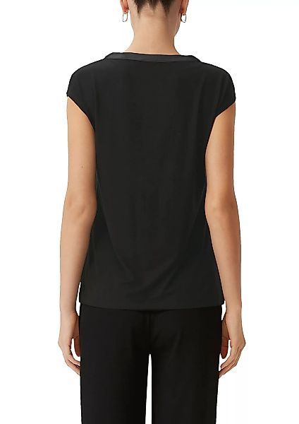 Comma T-Shirt Basic mit Tunika-Ausschnitt günstig online kaufen