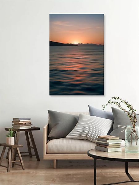 Poster / Leinwandbild - Ocean Horizon Sunset günstig online kaufen