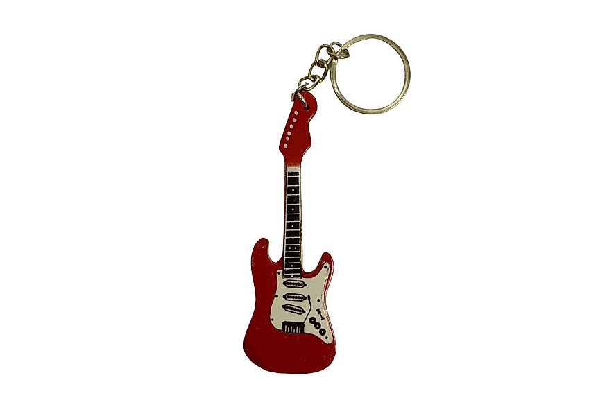 FTWdesign Schlüsselanhänger E-Gitarre Schlüsselanhänger in rot günstig online kaufen