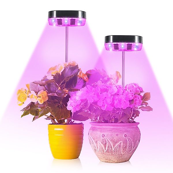 Sunicol Pflanzenlampe LED Vollspektrum, 1/2/4 Köpfe günstig online kaufen