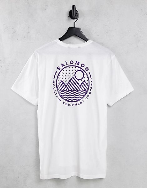 Salomon – Explore Blend – T-Shirt in Weiß günstig online kaufen