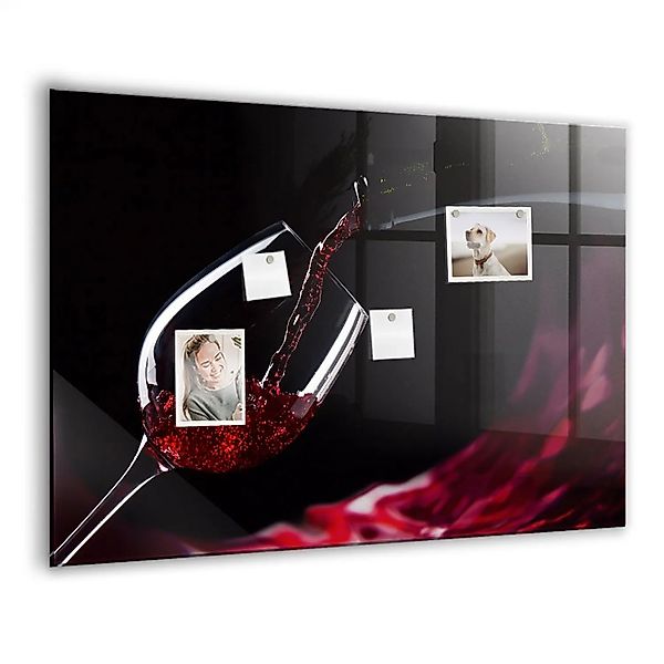 Tulup Magnetische Glastafel Wein 100x70 cm Magnettafel Mit Marker Beschreib günstig online kaufen
