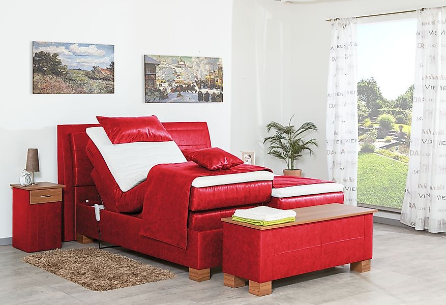 Meisterbetten Boxspringbett Like (mit Motor, 7-Zonen günstig online kaufen