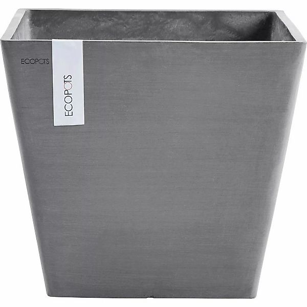 Ecopots Pflanztopf Rotterdam Grau (HxBxT) 43,8 x 50 x 50 cm günstig online kaufen